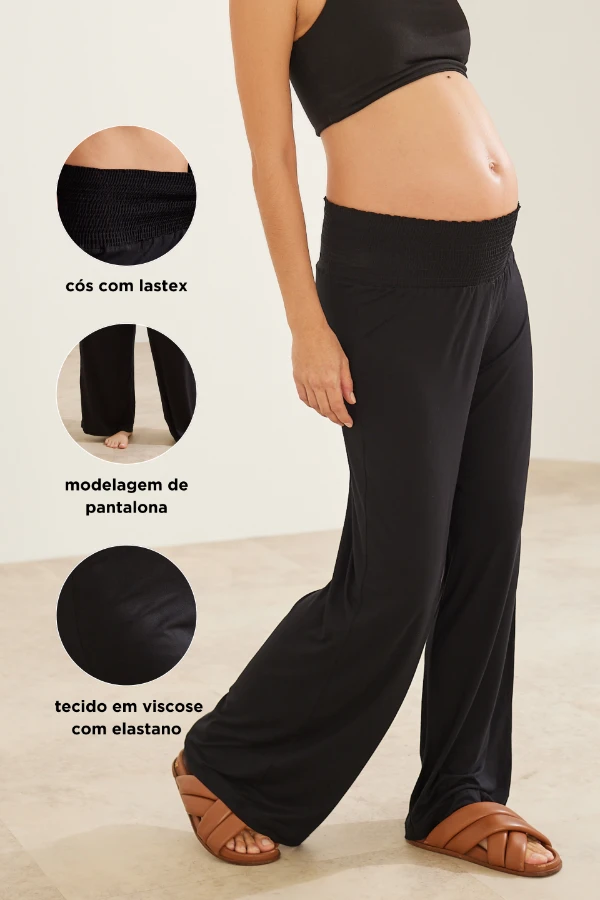 CALÇA GESTANTE RELAX  PRETO - Imagem 2
