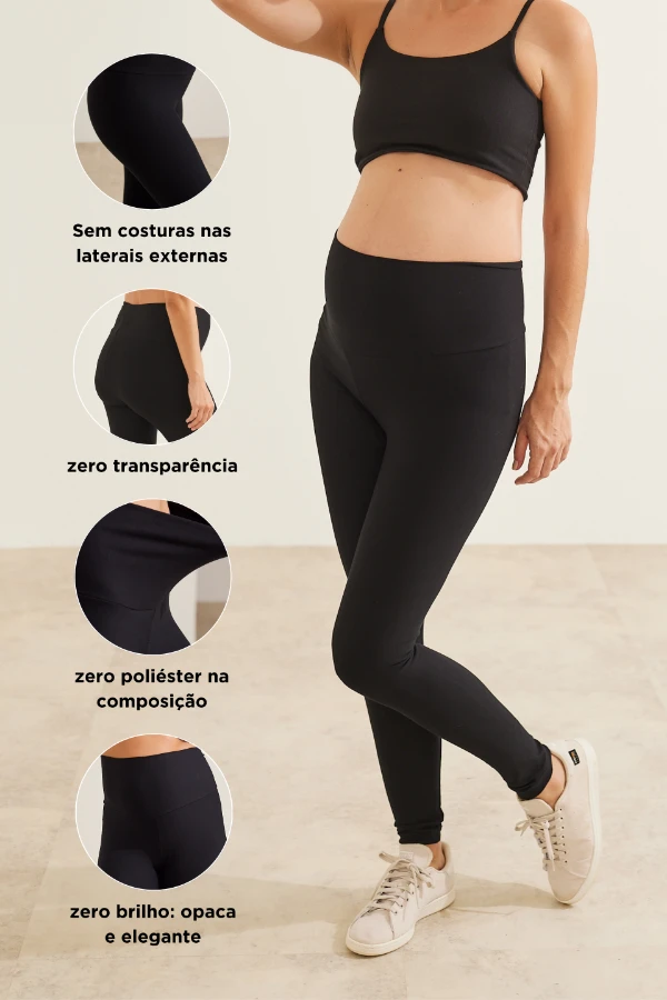 LEGGING GESTANTE ULTRACONFORTO® PRETO