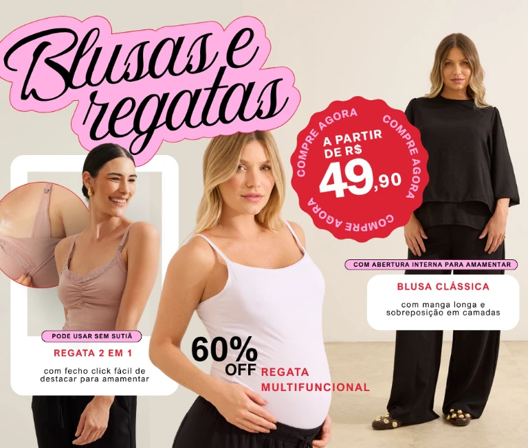 Sale de Blusas e Regatas