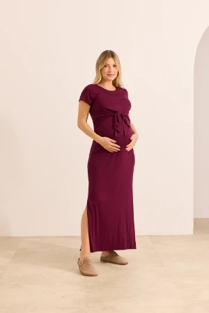 VESTIDO AMAMENTAÇÃO MELISSA VINHO - Imagem 2