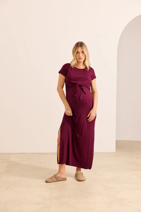 VESTIDO AMAMENTAÇÃO MELISSA VINHO - Imagem 1