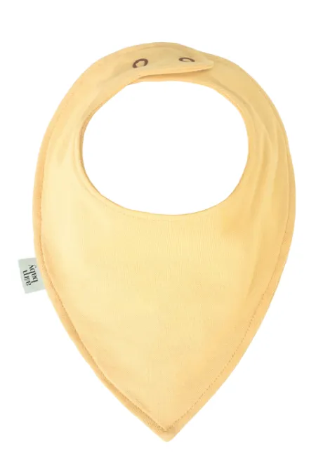 BABADOR DE BEBÊ ALGODÃO EGÍPCIO IMPERMEÁVEL AMARELO CLARO