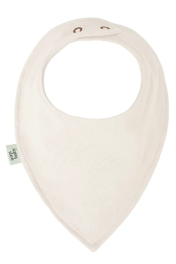 BABADOR DE BEBÊ ALGODÃO EGÍPCIO IMPERMEÁVEL OFF WHITE - Imagem 1