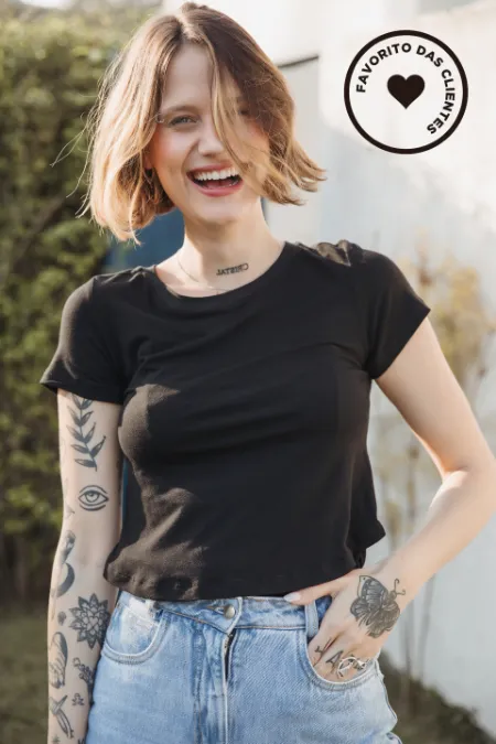 BLUSA AMAMENTAÇÃO PRÁTICA  PRETO