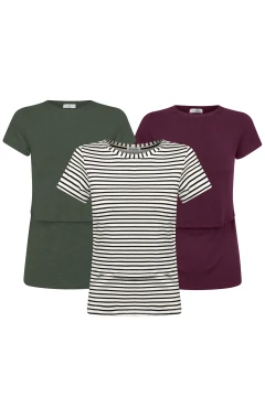 KIT 3 BLUSAS PRÁTICAS PARA AMAMENTAR