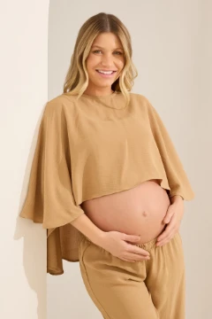 BLUSA CAPA GESTANTE E AMAMENTAÇÃO