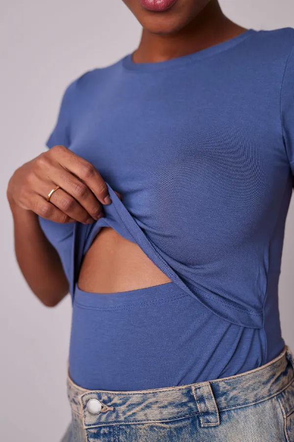 BLUSA AMAMENTAÇÃO PRÁTICA  AZUL - Imagem 2