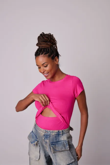 BLUSA AMAMENTAÇÃO PRÁTICA  PINK