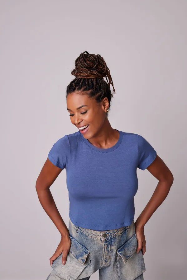 BLUSA AMAMENTAÇÃO PRÁTICA  AZUL - Imagem 1