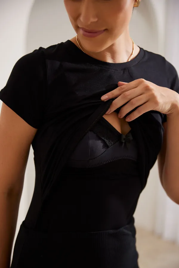 BLUSA AMAMENTAÇÃO PRÁTICA  PRETO - Imagem 2