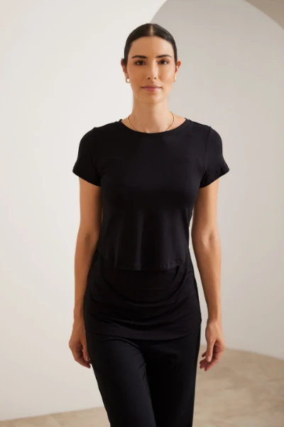 BLUSA AMAMENTAÇÃO PRÁTICA  PRETO - Imagem 1