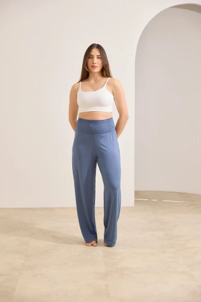 CALÇA GESTANTE RELAX  AZUL - Imagem 1