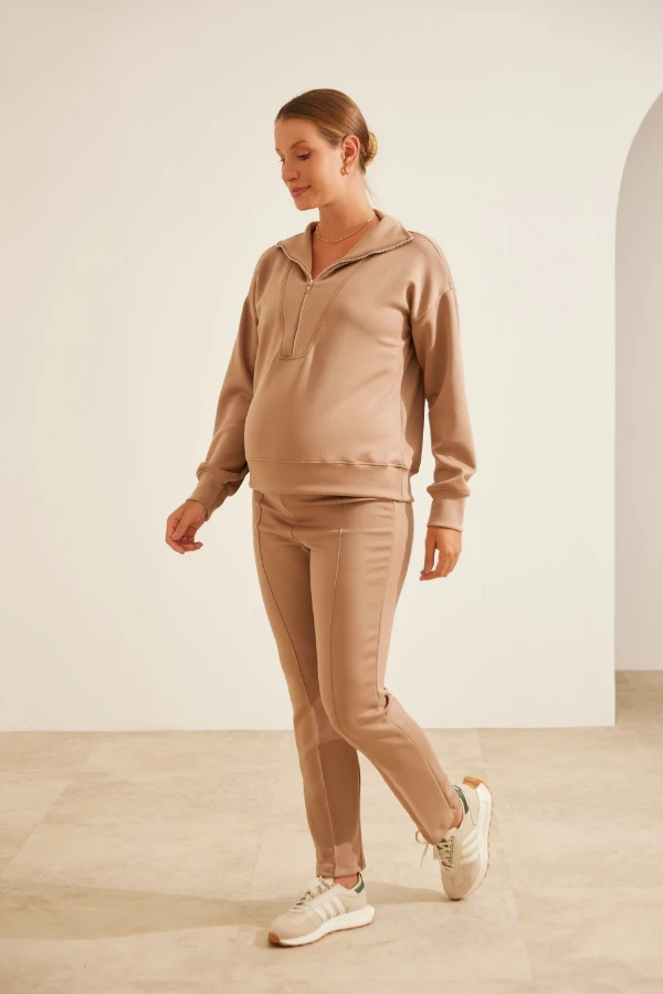 CALÇA REGULÁVEL MODAL TOUCH GESTANTE E PÓS-PARTO AVELA - Imagem 1