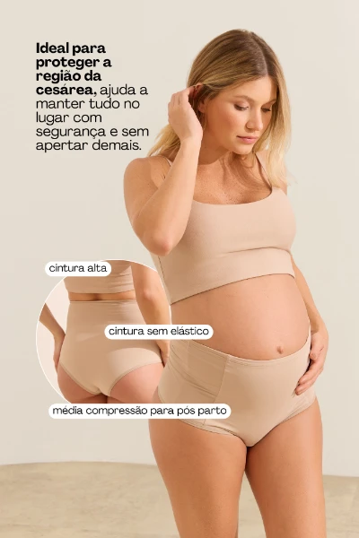 CALCINHA DE COMPRESSÃO PÓS-PARTO CHOCOLATE - Imagem 2