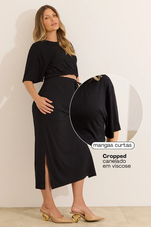 CONJUNTO QUE PARECE VESTIDO 2 EM 1 PRETO - Imagem 2