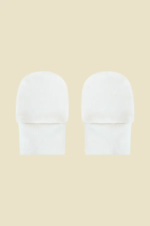 LUVA DE BEBÊ ALGODÃO EGÍPCIO OFF WHITE - Imagem 1