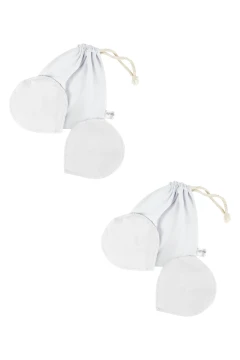 KIT PAD 2 PARES ABSORVENTES DE SEIOS EM ALGODÃO LAVÁVEL