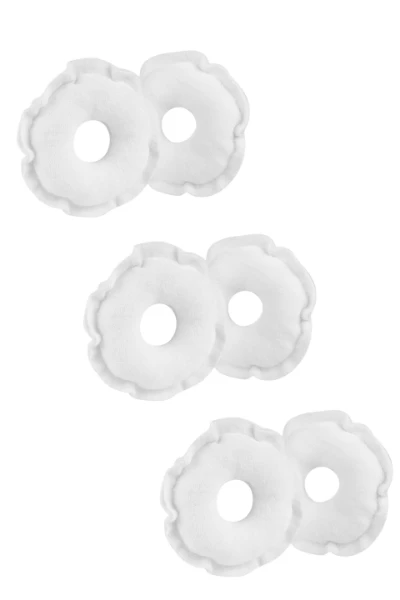 KIT 3 PARES DE ROSQUINHAS ATOALHADAS  - Imagem 1