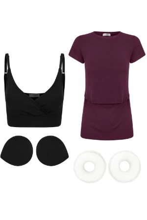 KIT AMAMENTAÇÃO BLUSA PRÁTICA TOP E ROSQUINHAS ULTRACONFORTO  - Imagem 2