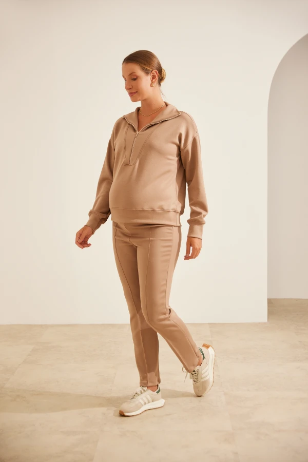 KIT CONJUNTO BLUSA E CALÇA MODAL TOUCH ZÍPER AMAMENTAÇÃO  - Imagem 2
