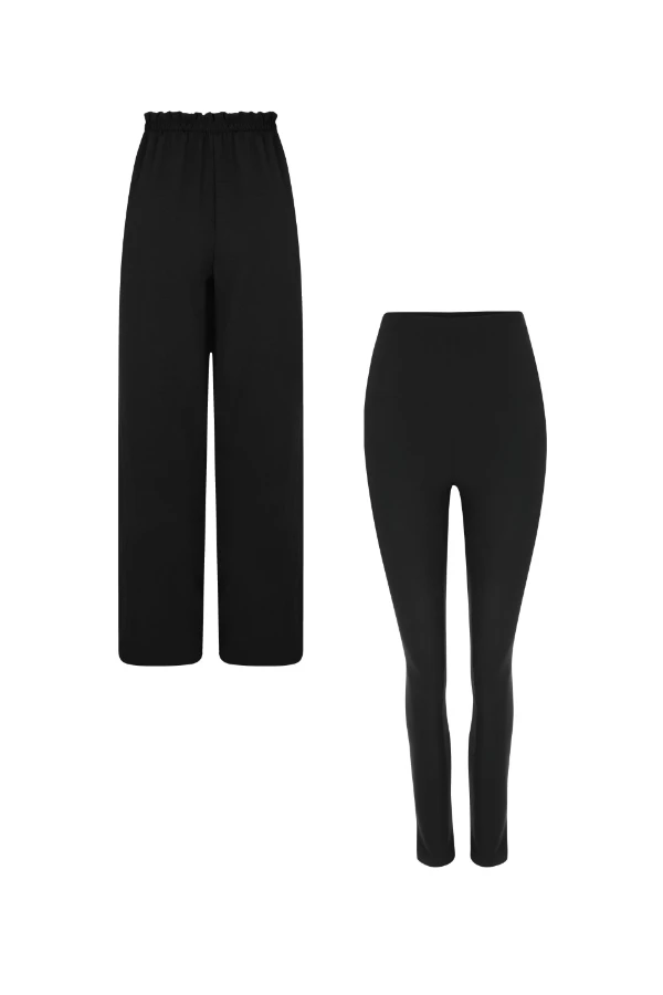 KIT GESTANTE LEGGING ULTRACONFORTO E CALÇA RETA CÓS REGULAVEL  - Imagem 1