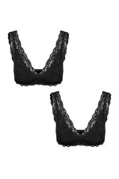 KIT MATERNIDADE 2 TOPS DE RENDA FLEXÍVEL