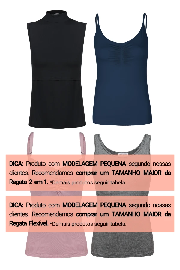 KIT REGATAS GESTANTE E AMAMENTAÇÃO  - Imagem 2