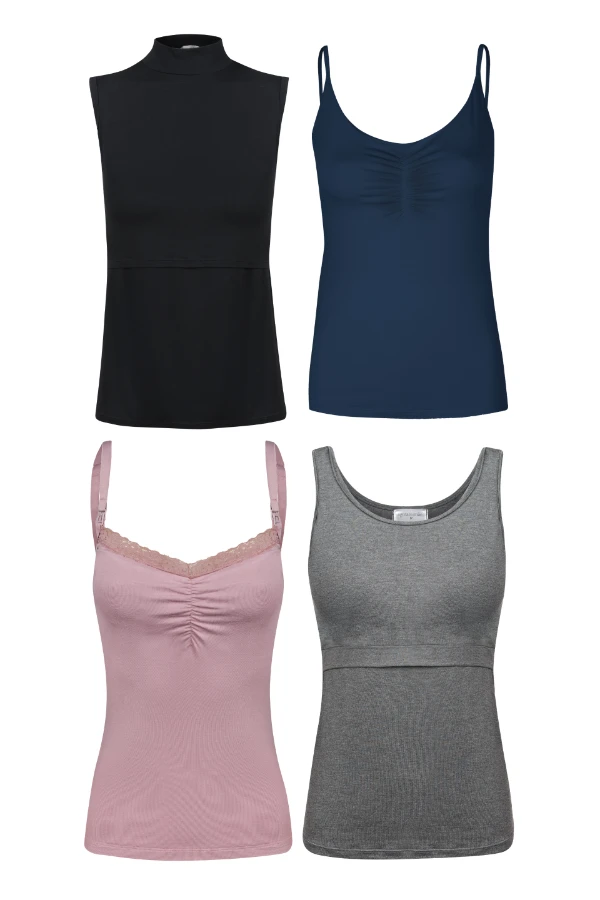 KIT REGATAS GESTANTE E AMAMENTAÇÃO  - Imagem 1