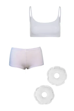 KIT TOP CALCINHA E ROSQUINHA GESTANTE E AMAMENTAÇÃO