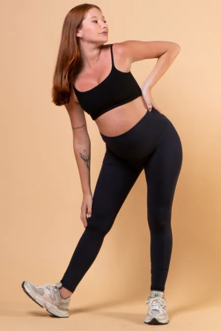 LEGGING GESTANTE FITNESS  PRETO