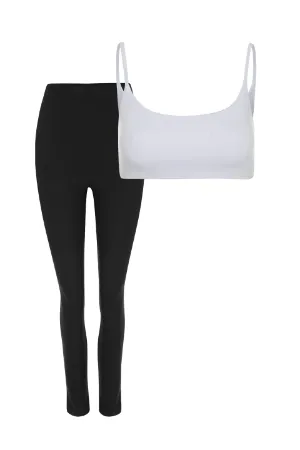 KIT LEGGING ULTRACONFORTO® E TOP CONFORTO MÁXIMO COTTON - Imagem 1
