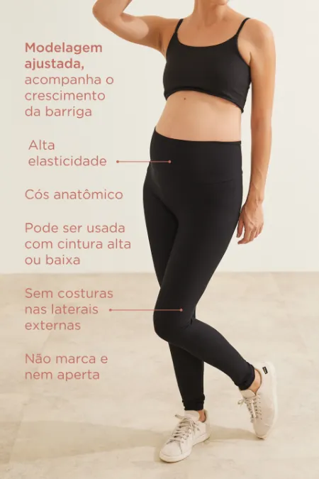 LEGGING GESTANTE ULTRACONFORTO® PRETO