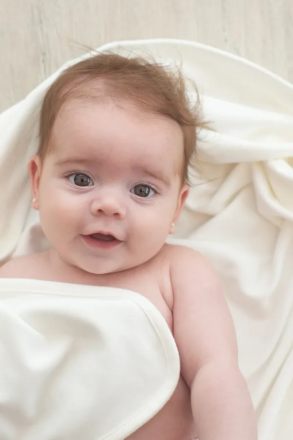 MANTA DE BEBÊ ALGODÃO EGÍPCIO OFF WHITE - Imagem 2