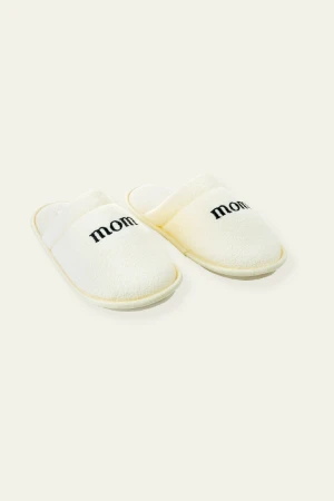 PANTUFA FEMININA MOM OFF WHITE - Imagem 2