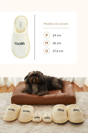 PANTUFA FEMININA MOM