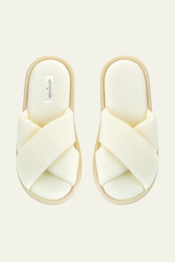 PANTUFA FEMININA TRANÇADA OFF WHITE - Imagem 2