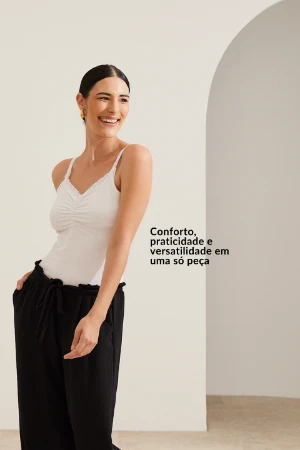 REGATA AMAMENTAÇÃO 2 EM 1  BRANCO - Imagem 2