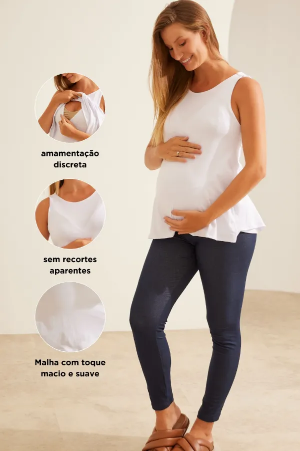 REGATA DETALHE OCULTO DE AMAMENTAÇÃO BRANCO - Imagem 2