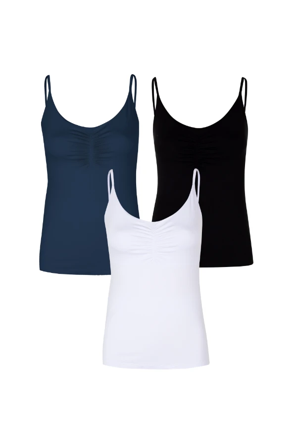 KIT 3 REGATAS FLEXÍVEIS PARA AMAMENTAR  - Imagem 2