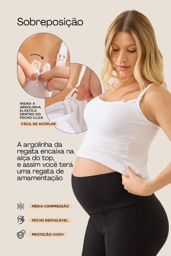 REGATOP AMAMENTAÇÃO 3 EM 1 MALHA PREMIUM BRANCO - Imagem 2