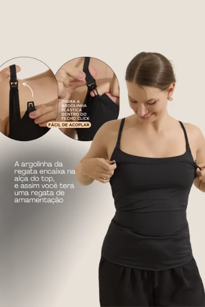 REGATOP AMAMENTAÇÃO 3 EM 1 UNDERWEAR PRETO - Imagem 2