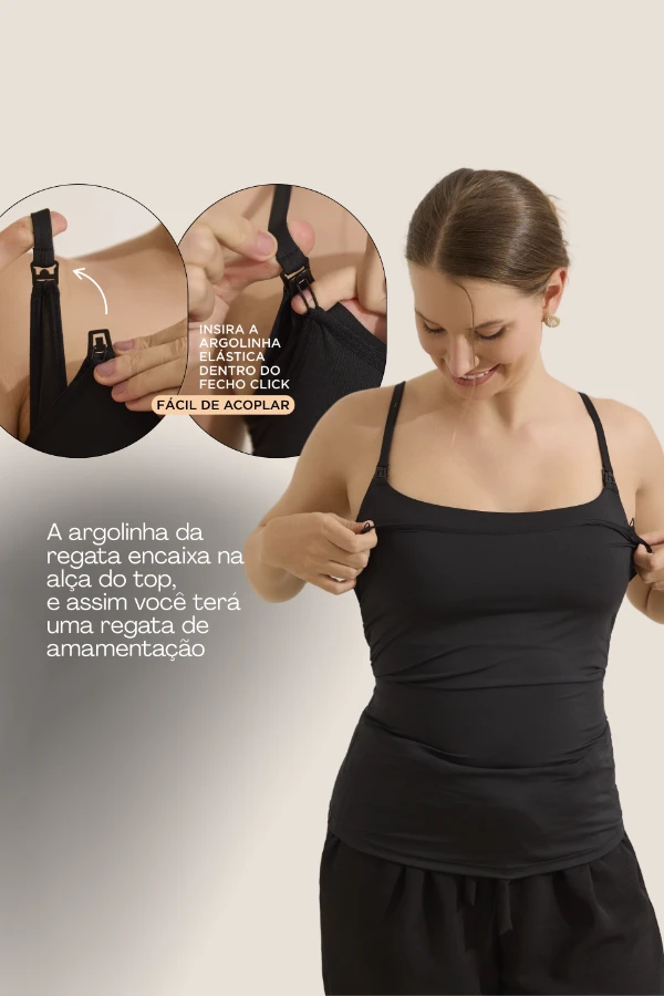 REGATOP AMAMENTAÇÃO 3 EM 1 UNDERWEAR PRETO - Imagem 2