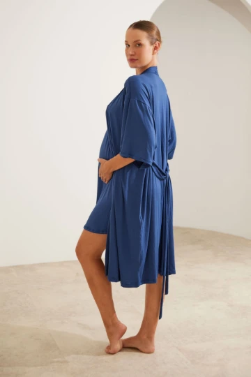ROBE MALHA NUVEM MATERNIDADE