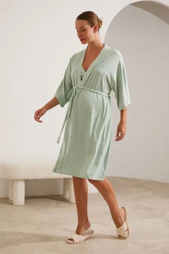 ROBE MALHA NUVEM MATERNIDADE