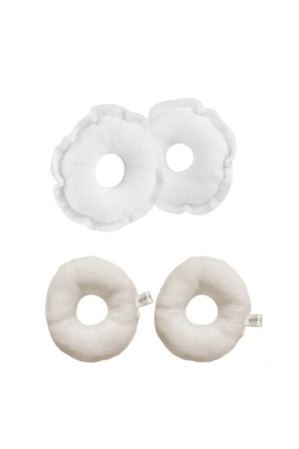 KIT ROSQUINHAS ATOALHADAS + ROSQUINHAS EM ALGODÃO ORGÂNICO   - Imagem 1