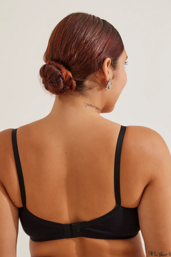 SUTIÃ AMAMENTAÇÃO FÁCIL ALGODÃO PREMIUM PRETO - Imagem 2