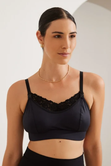 SUTIÃ GESTANTE RENDA E DECOTE FECHADO