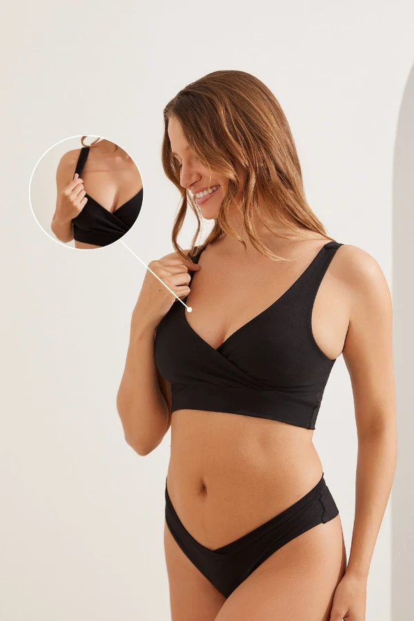 TOP AMAMENTAÇÃO DE DORMIR PRETO - Imagem 1