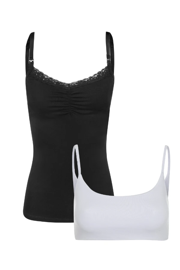 KIT TOP CONFORTO MÁXIMO + REGATA AMAMENTAÇÃO 2 EM 1  - Imagem 2