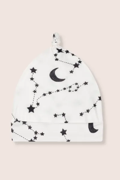 TOUCA DE BEBÊ ESTAMPADA ZODIACO OFF WHITE - Imagem 1